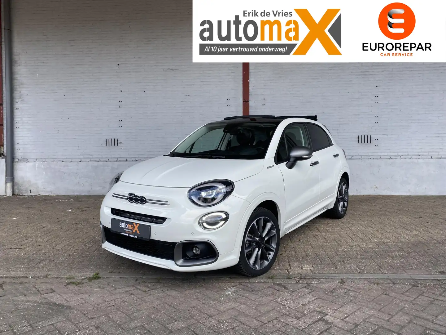 Fiat 500X 1.5 Hybrid Sport Cabrio |CarPlay!|Automaat!| Wit - 1