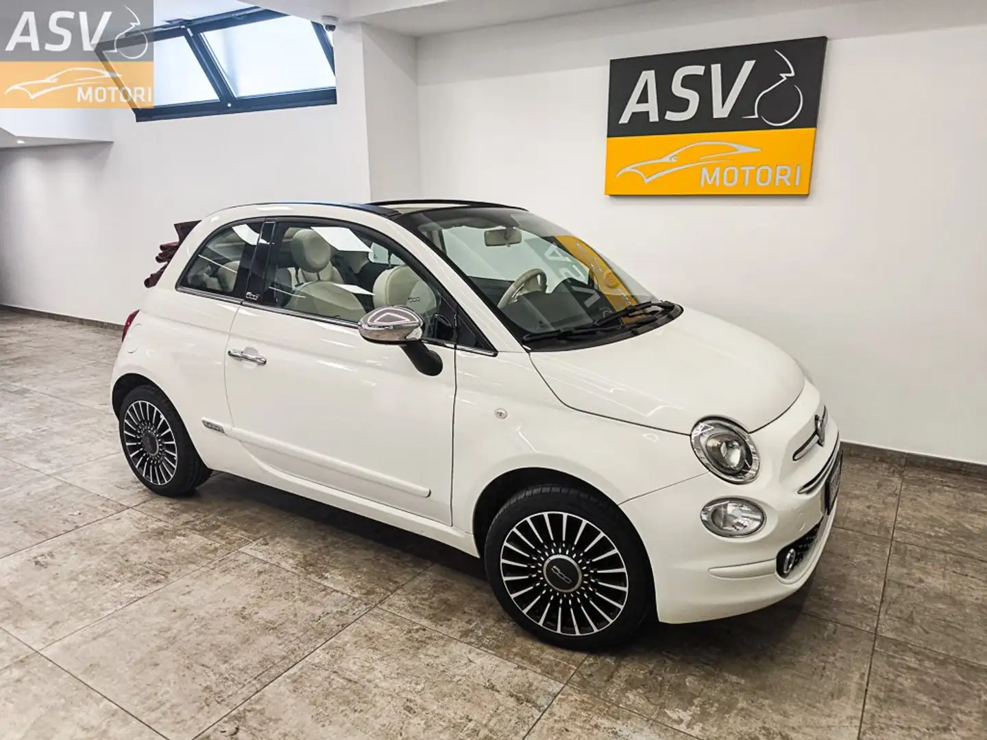 Fiat 500C 500C 1.2 Lounge 69cv Bianco - 1