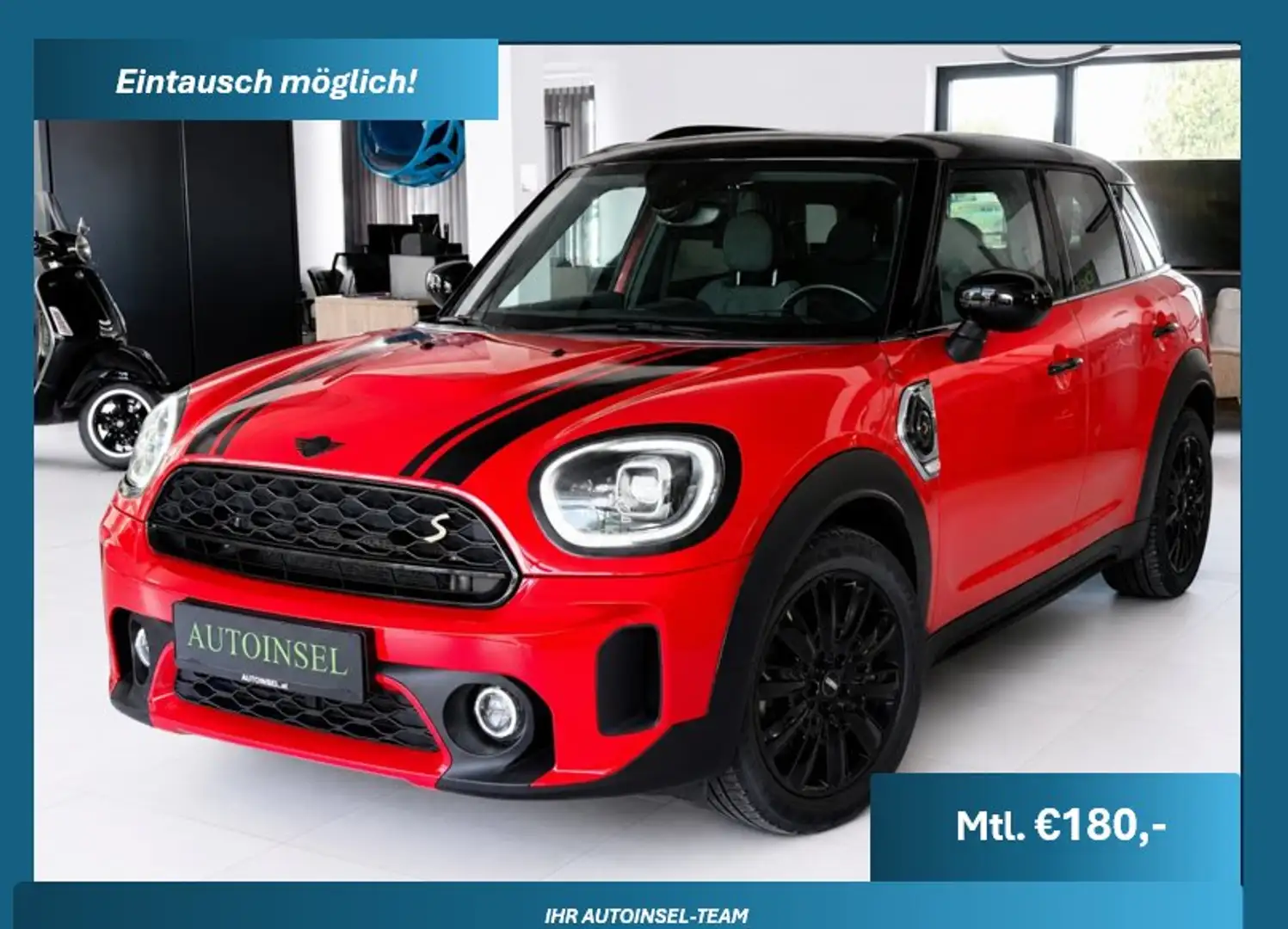 MINI Cooper SE Countryman Classic Trim All4 Head Up SZH Kamera Rot - 1