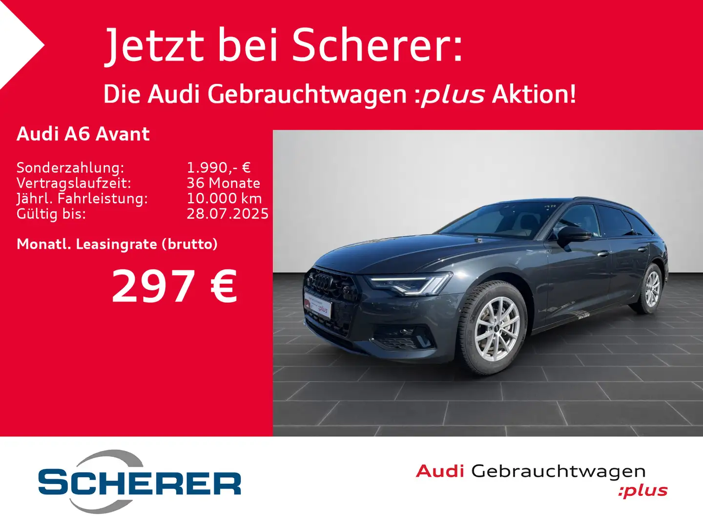 Audi A6 35 TDI Advanced S tro. AHK/Matrix-LED/A Grau - 1