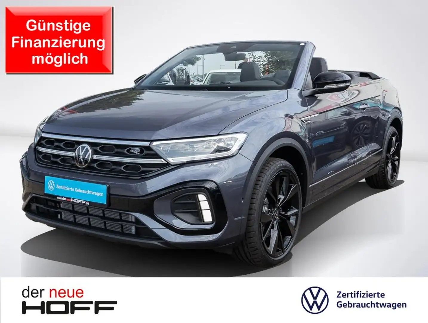 Volkswagen T-Roc Cabriolet 1.5 TSI DSG R-Line AHK BlackStyle Matrix Grau - 1