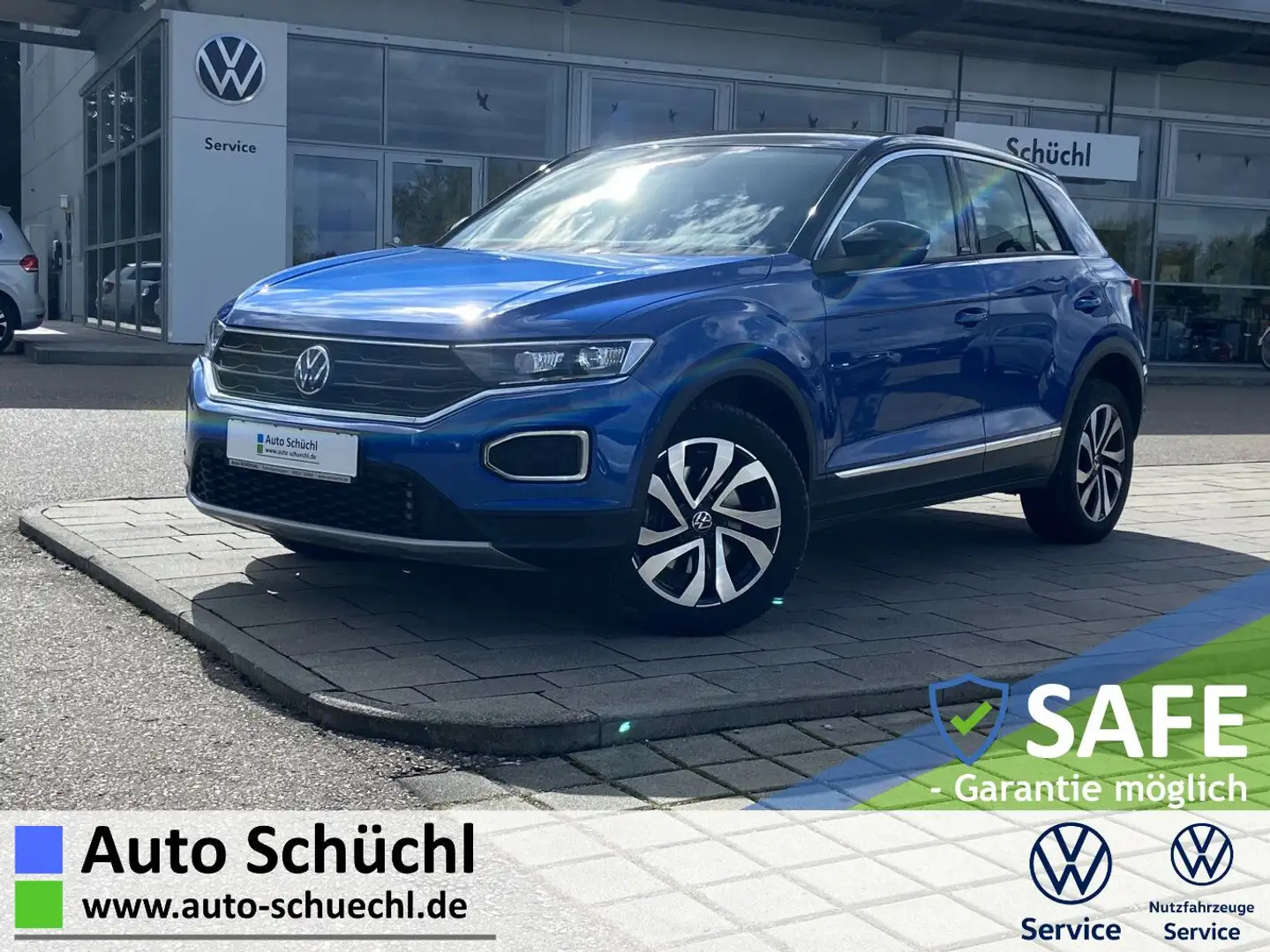 Volkswagen T-Roc 2.0 TDI DSG ACTIVE GARANTIE+NAVI+LED+APP-C Blau - 1
