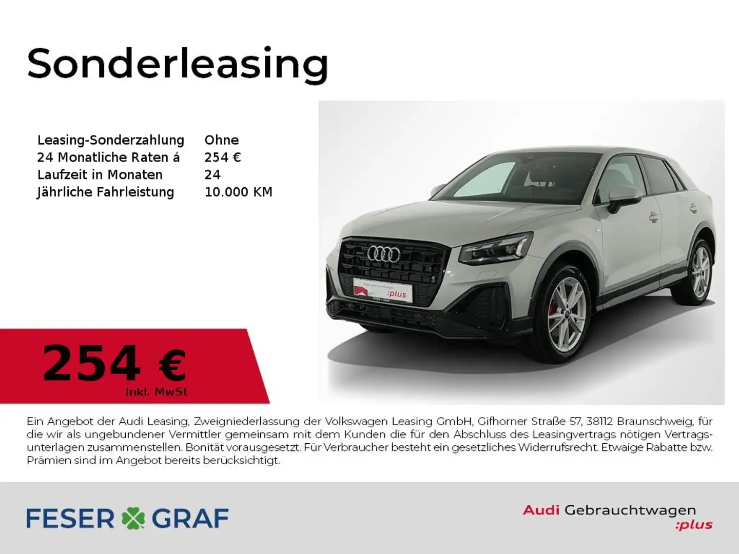 Audi Q2 40 TFSI qu S Line Int Leder,Matrix,AHK,SONOS Silber - 1