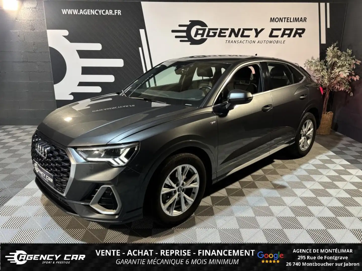 Audi Q3 S-line 35 TDI 150ch - Gris Daytona Grau - 1