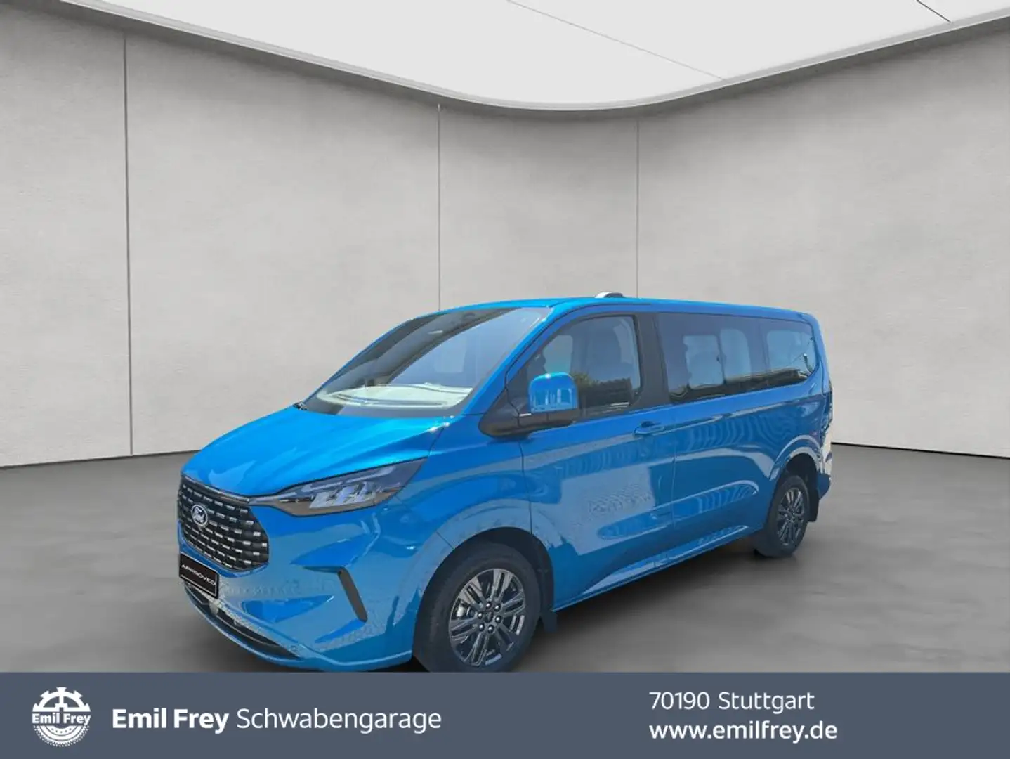 Ford Tourneo Custom 320 L1H1 VA Autm. Titanium 125 kW, Bleu - 1