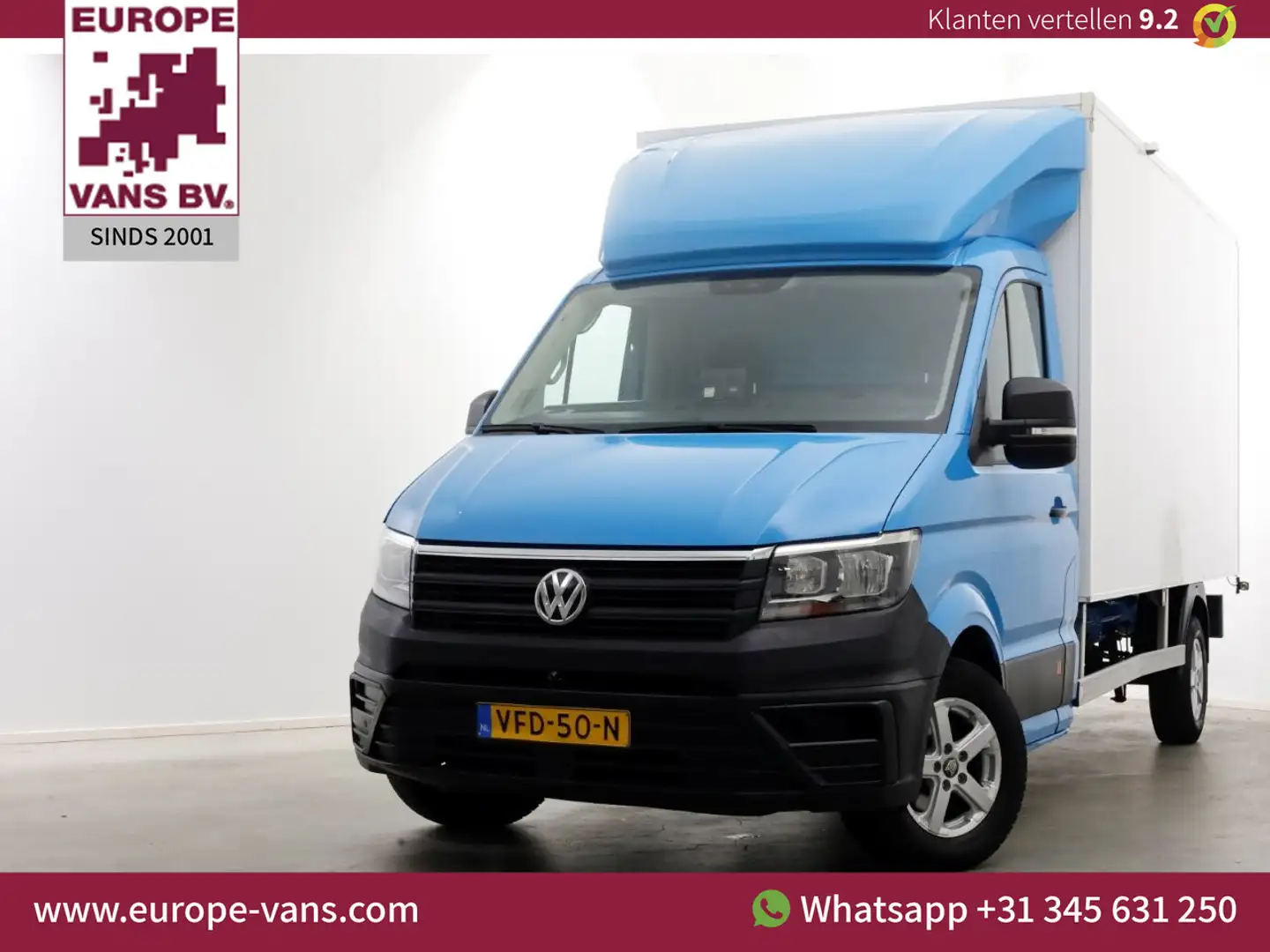 Volkswagen Crafter 35 2.0 TDI E6 Bakwagen met achterdeuren 2 Persoons Bleu - 1