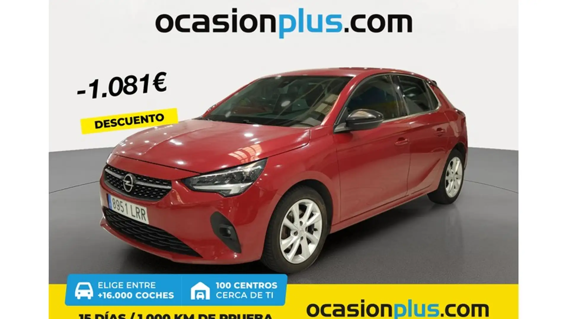 Opel Corsa 1.2T XHT S/S Elegance AT8 100 Rojo - 1
