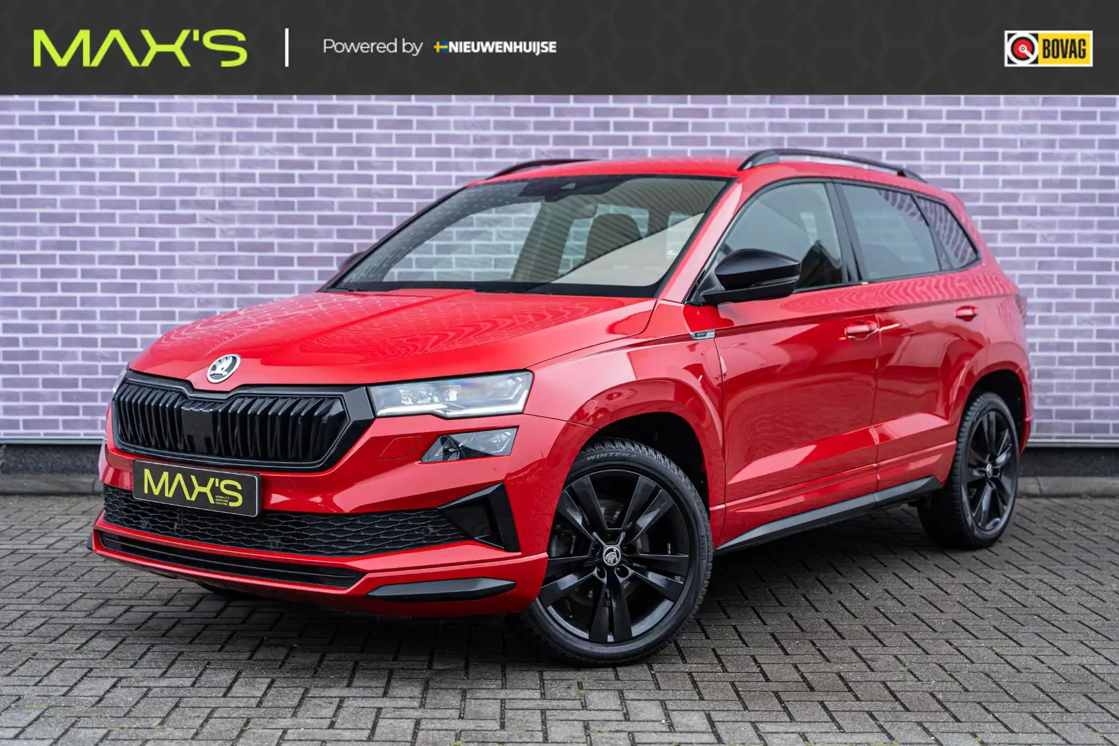 Skoda Karoq 1.5 TSI ACT Sportline Business | Adaptive Cruise C Rood - 1