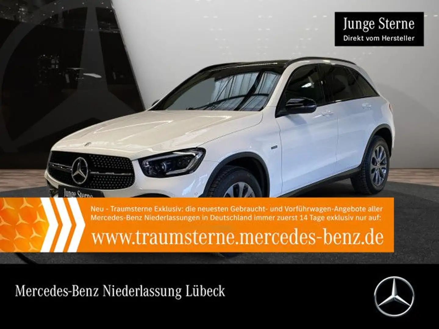 Mercedes-Benz GLC 300 de 4M AMG+NIGHT+PANO+AHK+MULTIBEAM+KAMERA Weiß - 1