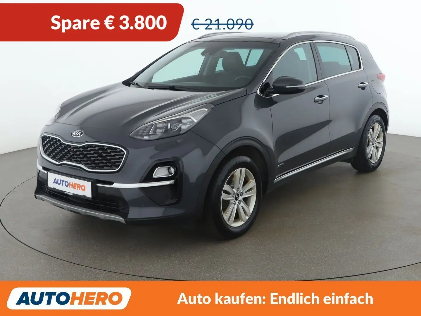 Kia Sportage 1.6 TGDI Platin 4WD Grau - 1