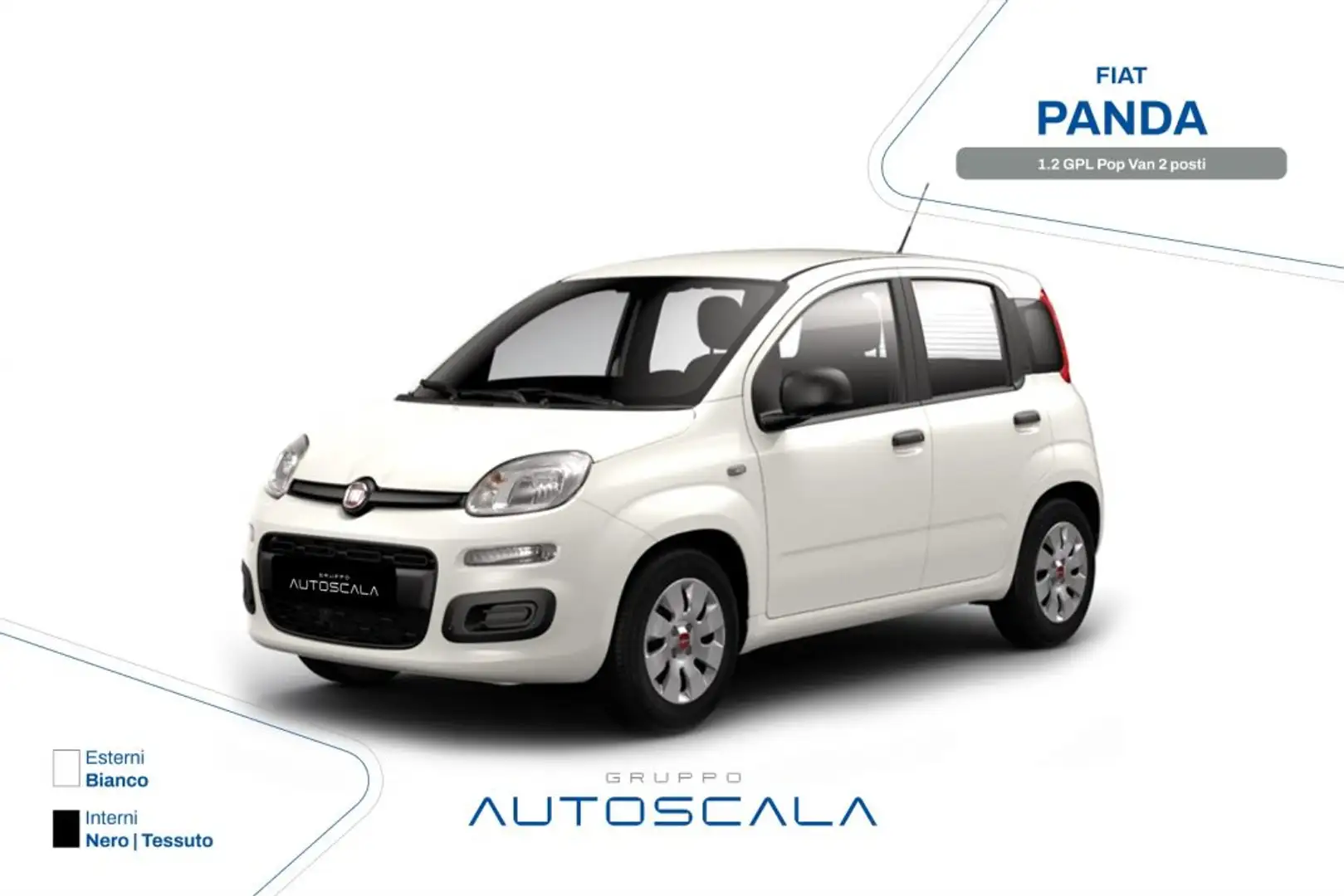 Fiat New Panda 1.2 GPL Pop Van 2 posti Білий - 1