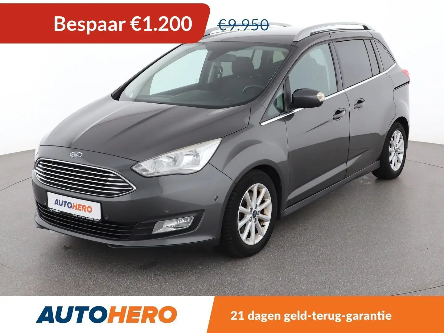 Ford Grand C-Max 1.0 EcoBoost Titanium Grijs - 1
