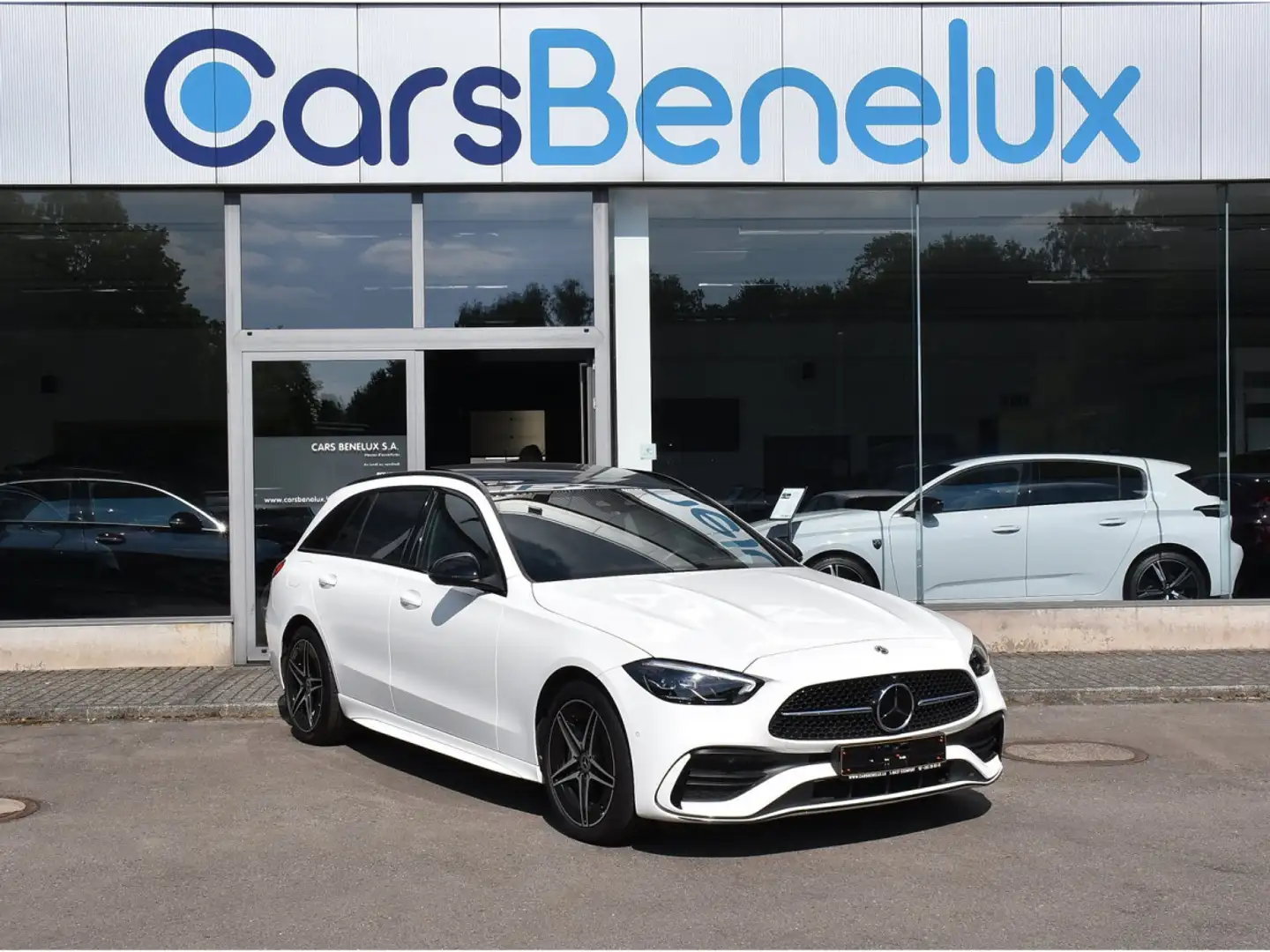 Mercedes-Benz C 300 de Break AMG Line 9G-Tronic TO DISTRONIC LANE SIDE Blanc - 1