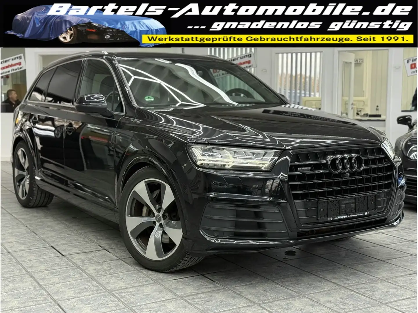 Audi Q7 3.0 TDI quattro S-Line, 7-Sitzer, LED, Leder Schwarz - 1