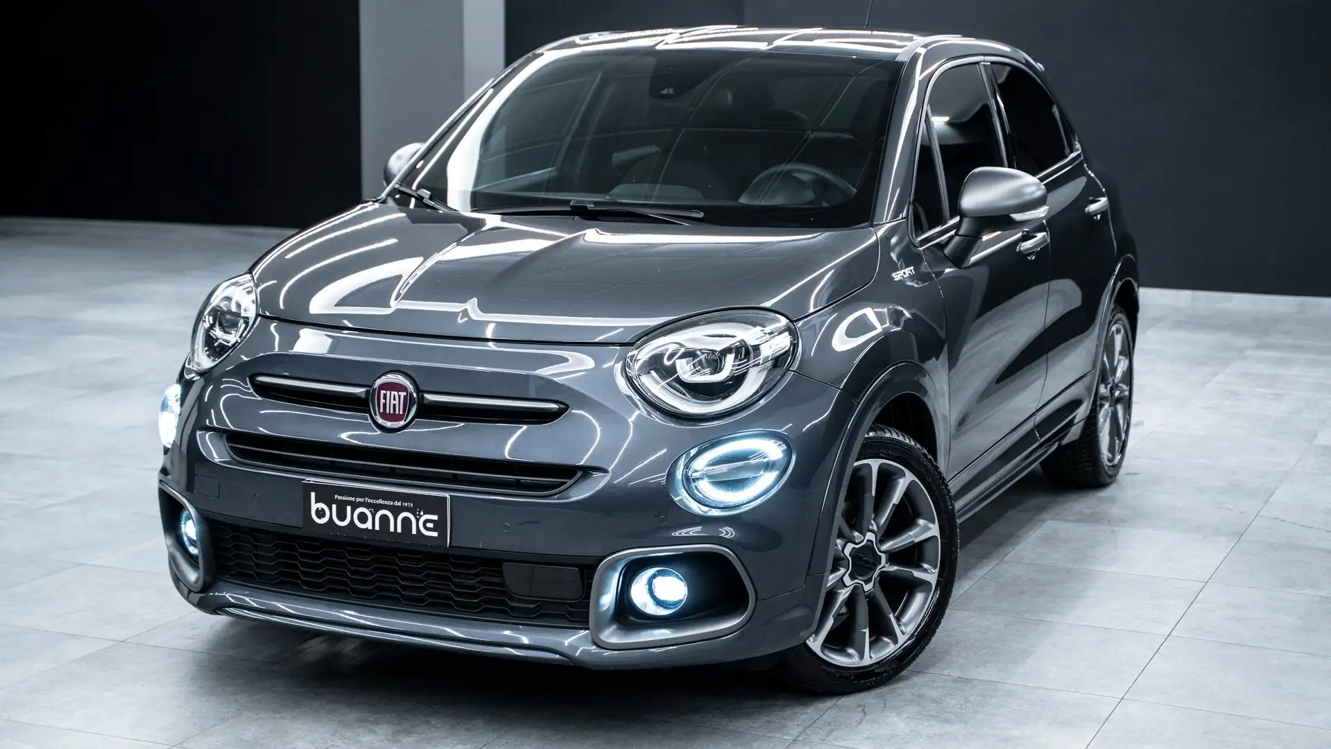 Fiat 500X SPORT 1.6 MULTIJET MJT 4X2 NAVI CAM PELLE FULL LED Gris - 1