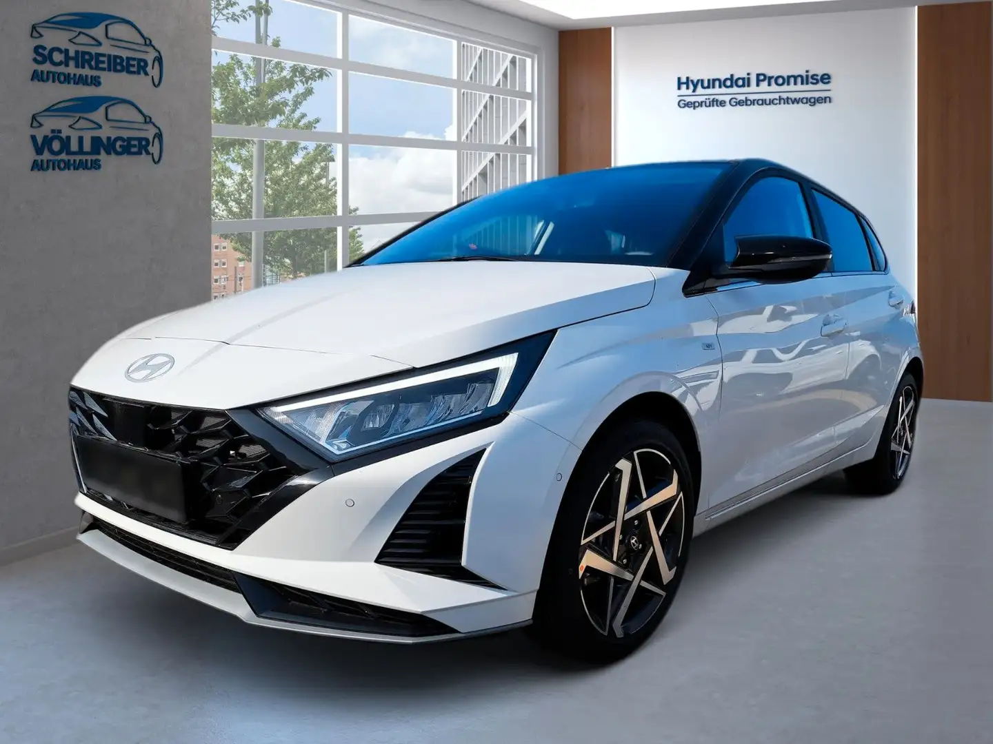 Hyundai i20 Prime Mild-Hybrid 120PS Blanc - 1