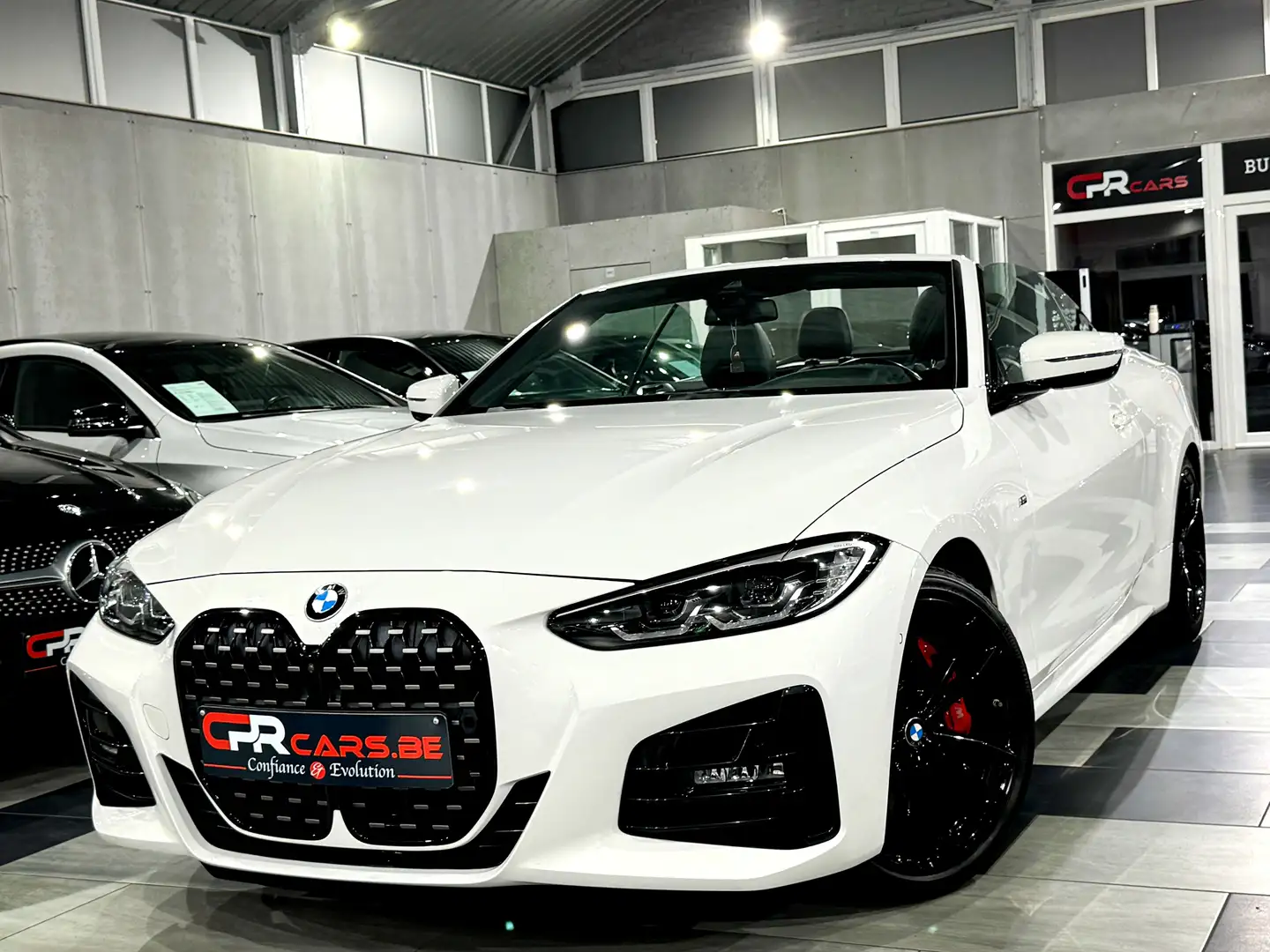 BMW 430 iA Cabrio M Sport Shadow Line Etat Neuf Full Hist. Blanc - 1