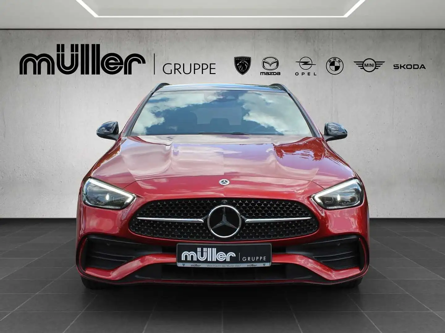Mercedes-Benz C 300 e T 9G-TRONIC AMG Line Czerwony - 2