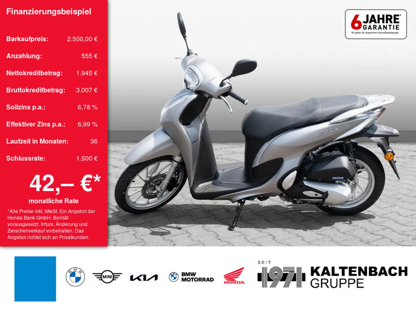 Honda SH Mode 125 LED SCHEINWERFER Argent - 1