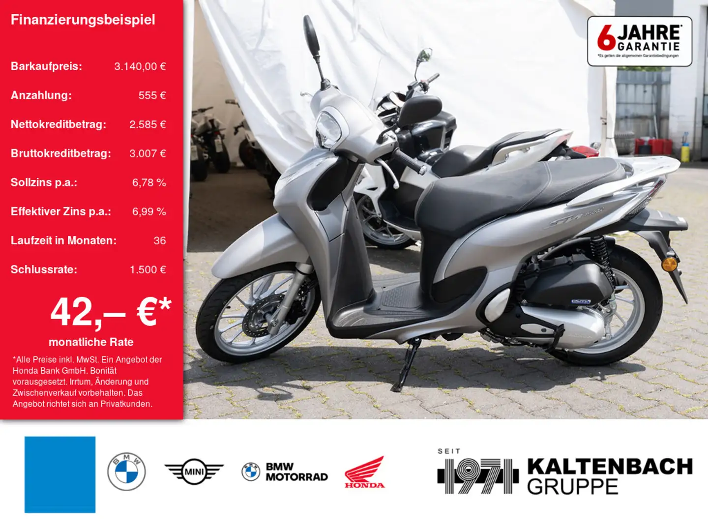 Honda SH Mode 125 LED SCHEINWERFER Argento - 1