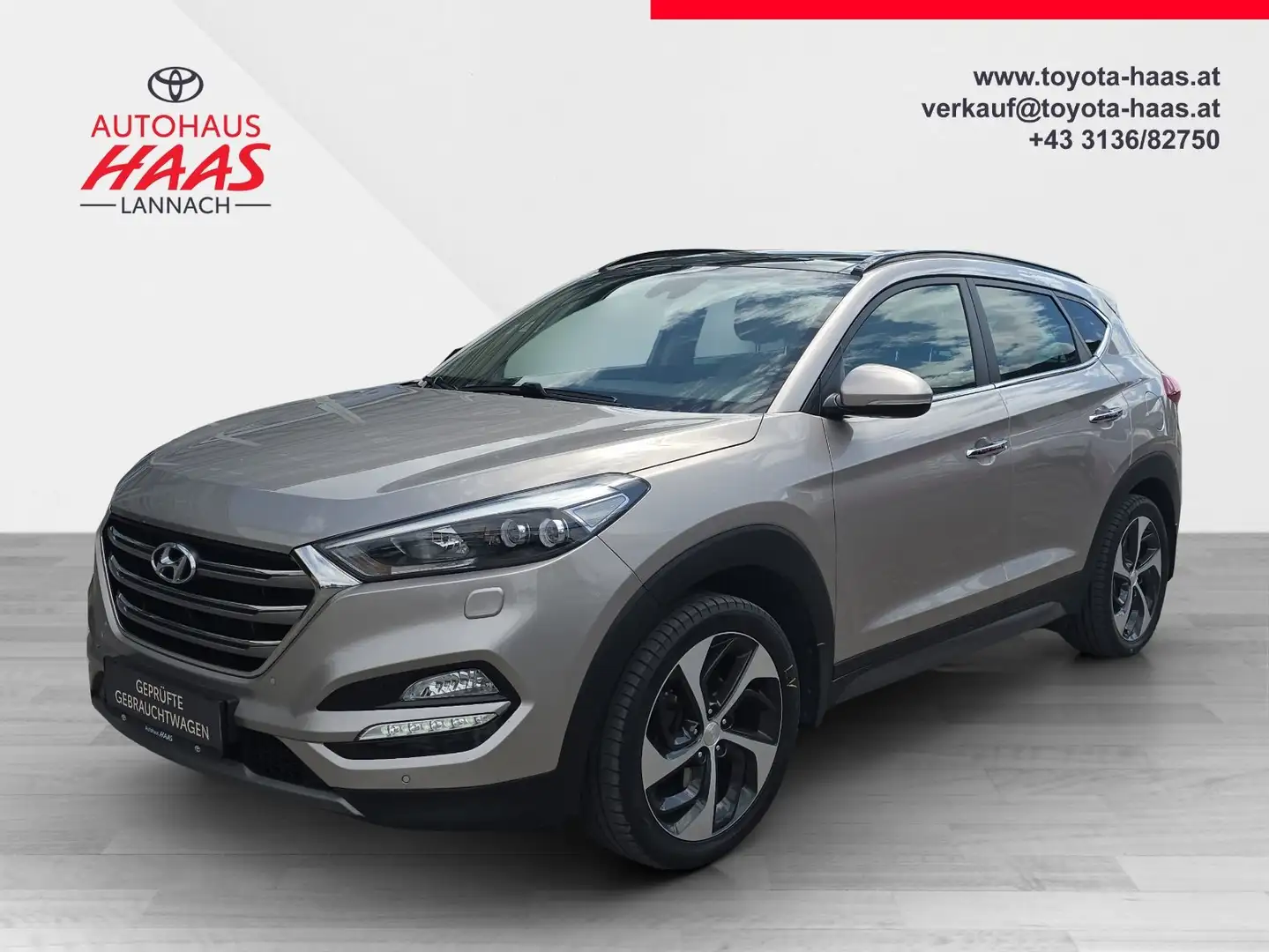 Hyundai TUCSON 1,6 T-GDI 4WD Platin Beige - 1