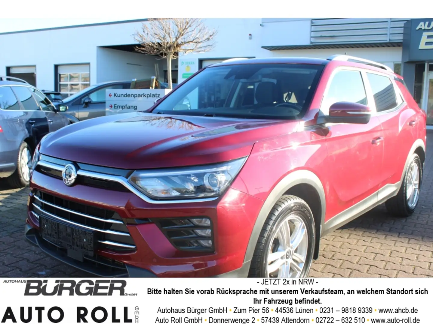 SsangYong Korando 1.5 T-GDI AHK Navi Apple CarPlay Android Auto 2-Zo Grau - 1