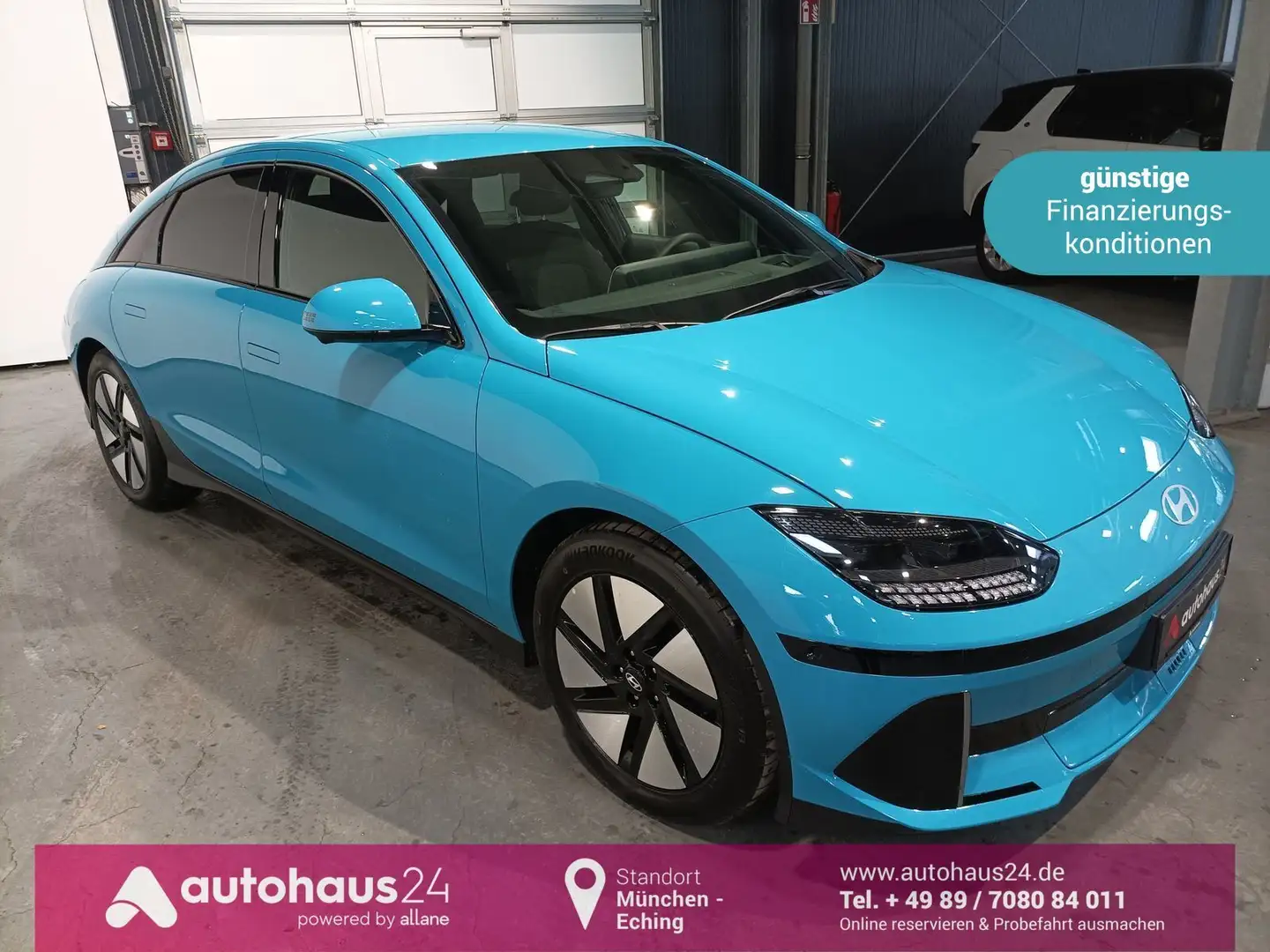Hyundai IONIQ 6 Techniq LED|Navi|360°|Park-Assist Blau - 1