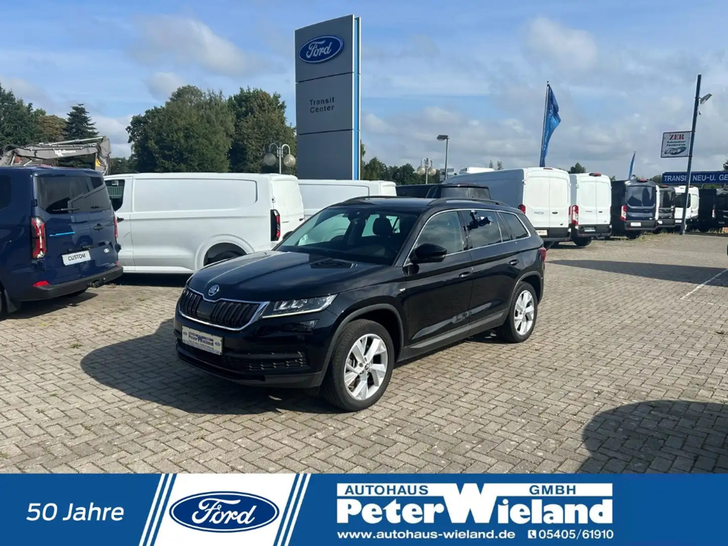 Skoda Kodiaq Soleil 4x4 2.0 TSI EU6d-T AHK-abnehmbar Navi Leder Schwarz - 1