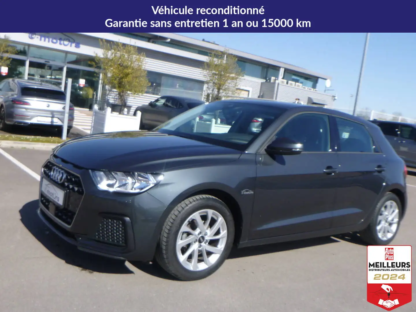 Audi A1 25 TFSI 95 S tronic 7 Advanced +GPS Gris - 1