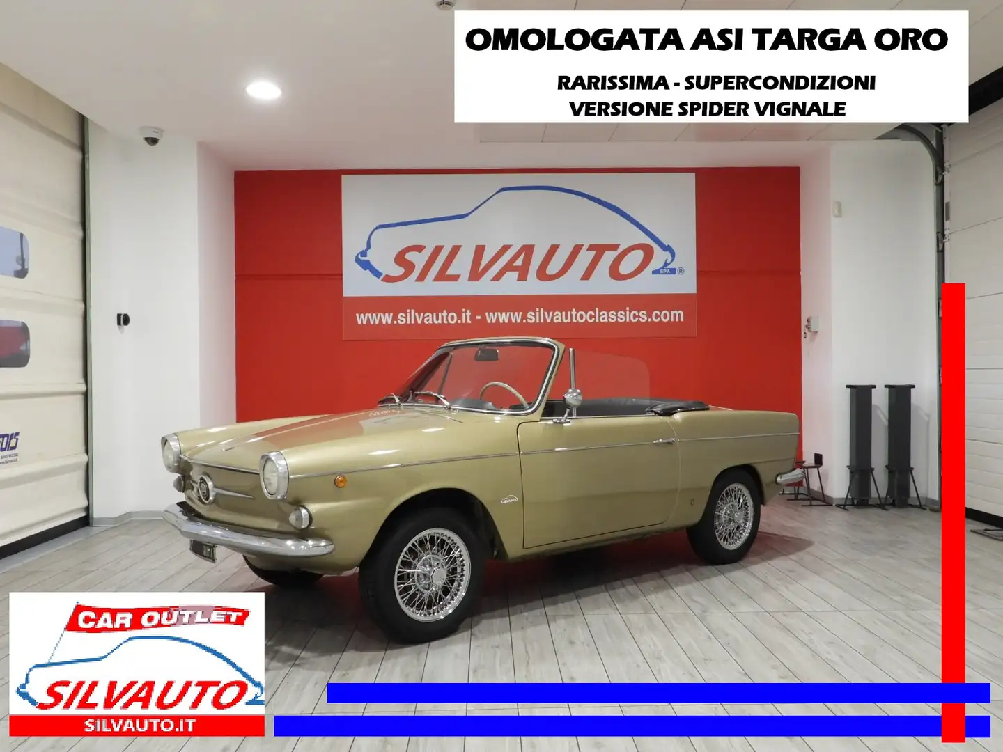 Fiat 600 D 767CC SPIDER VIGNALE 2+2 CON HARD TOP (1965) Auriu - 1