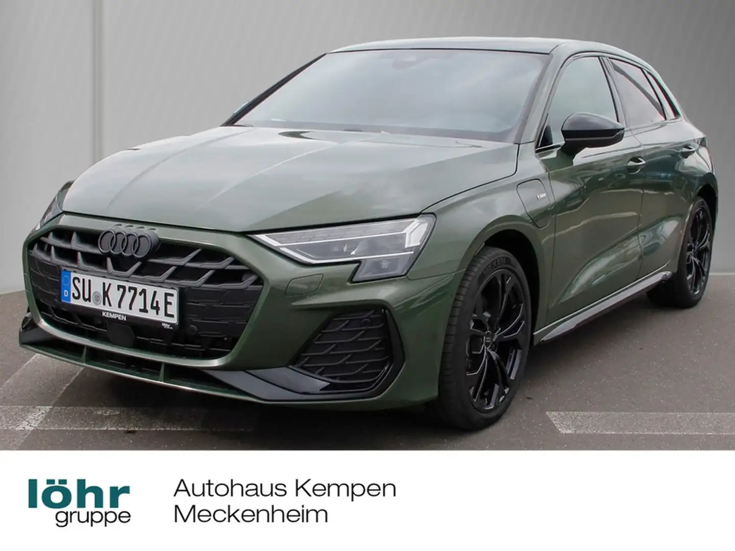 Audi A3 Sportback 40 TFSI e UPE 63.030 S line Pano Grün - 1