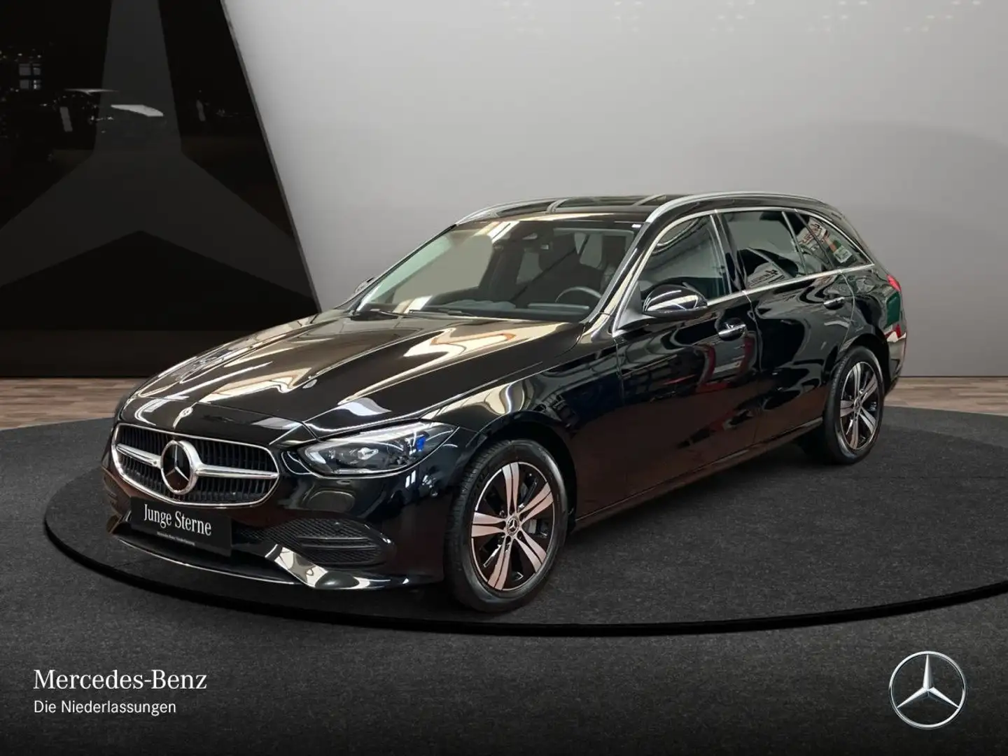Mercedes-Benz C 300 e T AVANTG+360+KEYLESS+9G Schwarz - 2