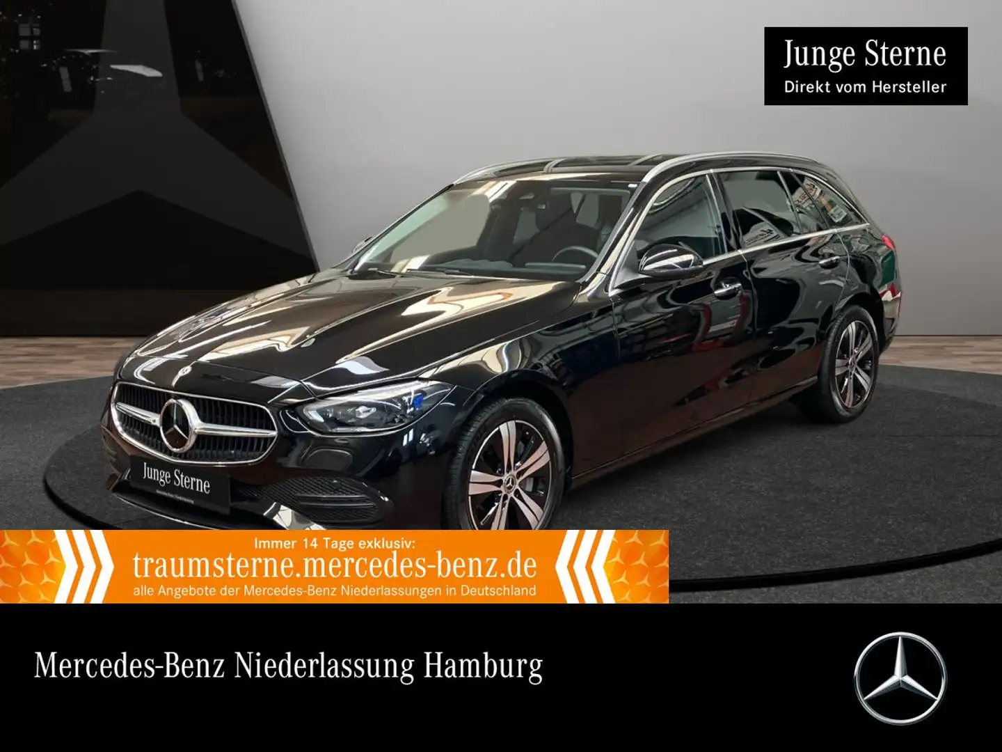 Mercedes-Benz C 300 e T AVANTG+360+KEYLESS+9G Schwarz - 1