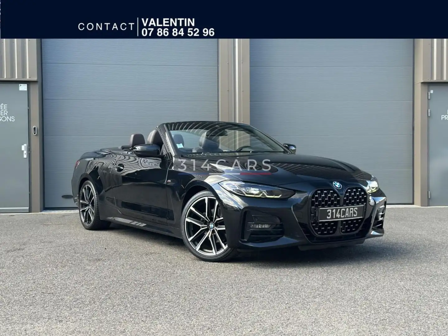 BMW 420 SERIE 420i Cabriolet M Sport - BVA Sport CABRIOLET G23 G83 420i PHASE 1 Zwart - 1