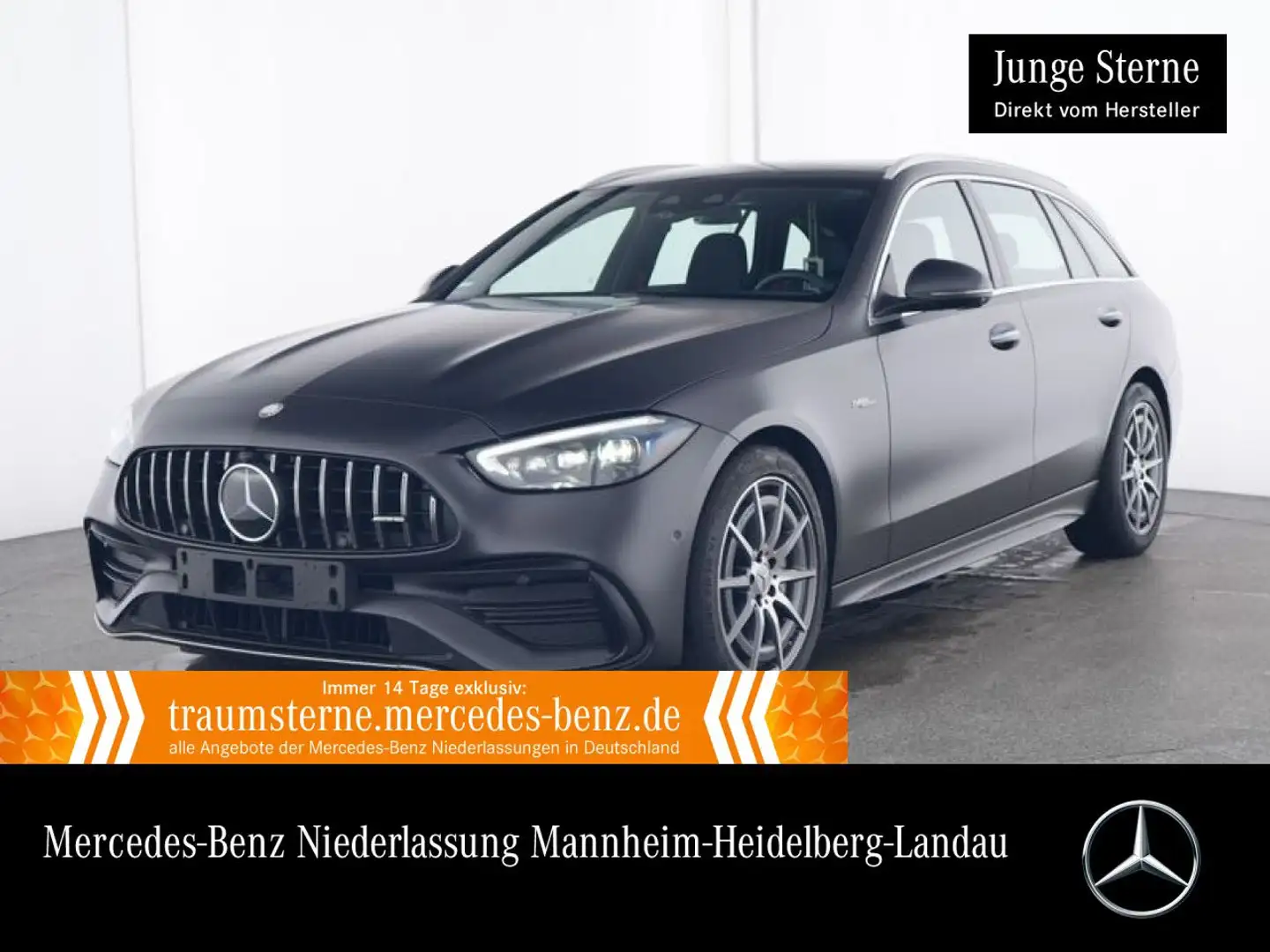 Mercedes-Benz C 43 AMG C 43 4M T-Modell PANO+360+STHZG+BURMESTER+KEYLESS Gris - 1