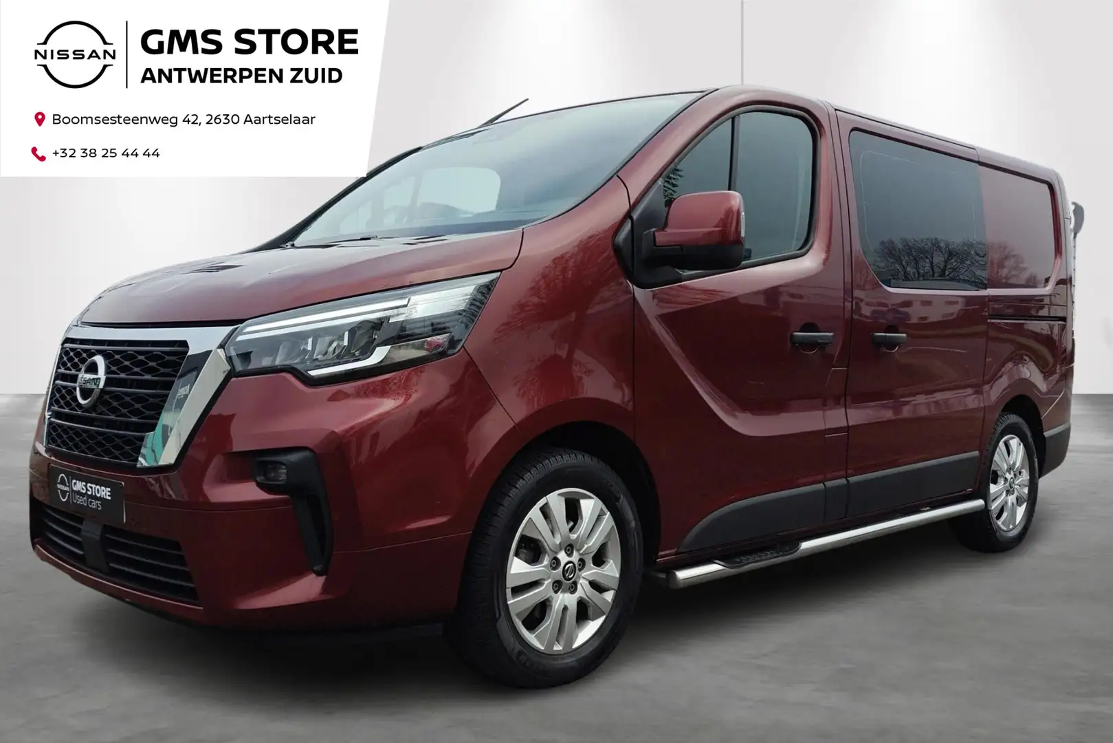 Nissan Primastar Crew Van 2.0 dCi L1H1 DCT Tekna - incl 2 jaar KARE Rood - 1