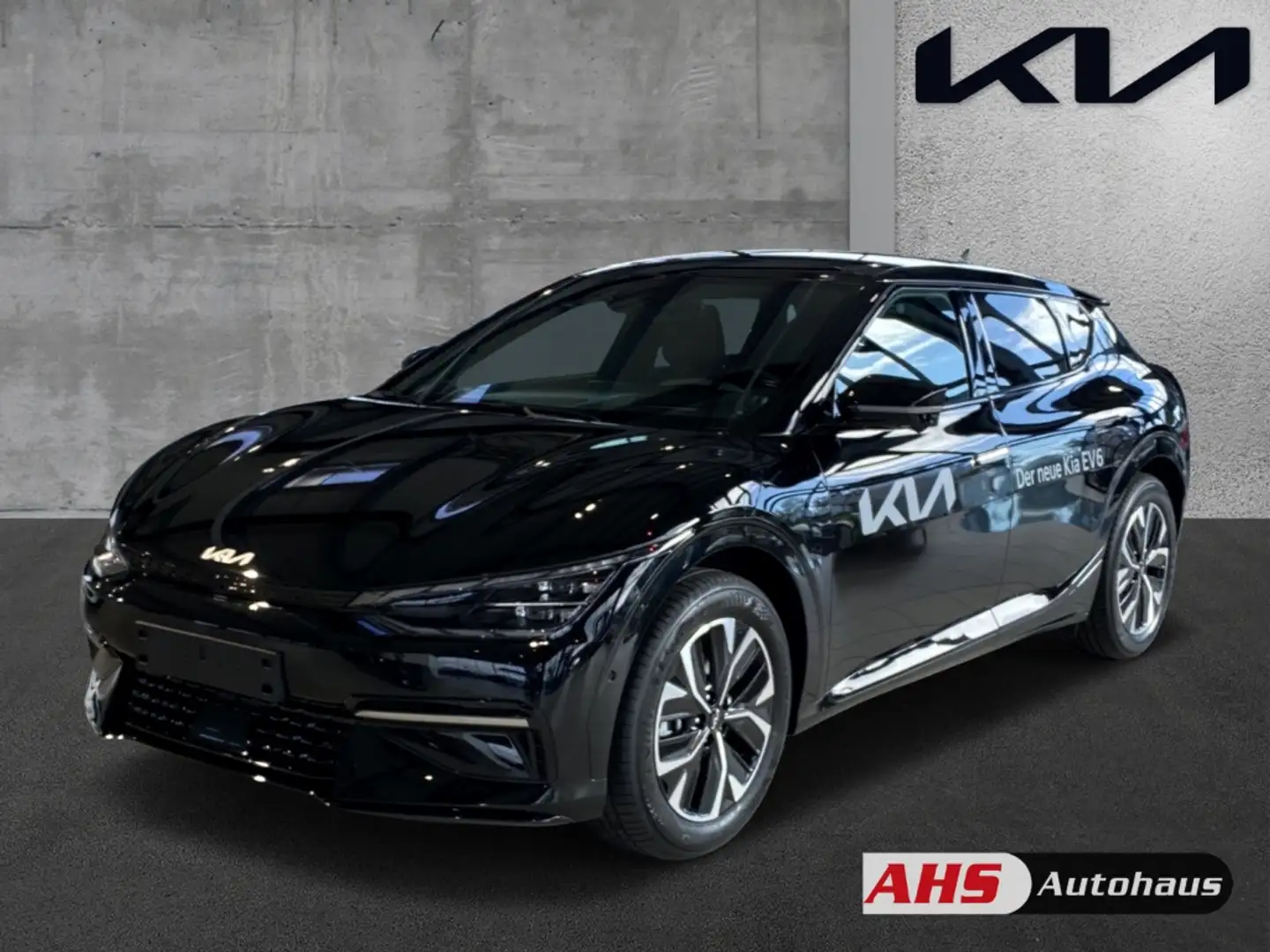 Kia EV6 GT-Line 4WD Elektro 77 Navi HUD Glasdach Schwarz - 1