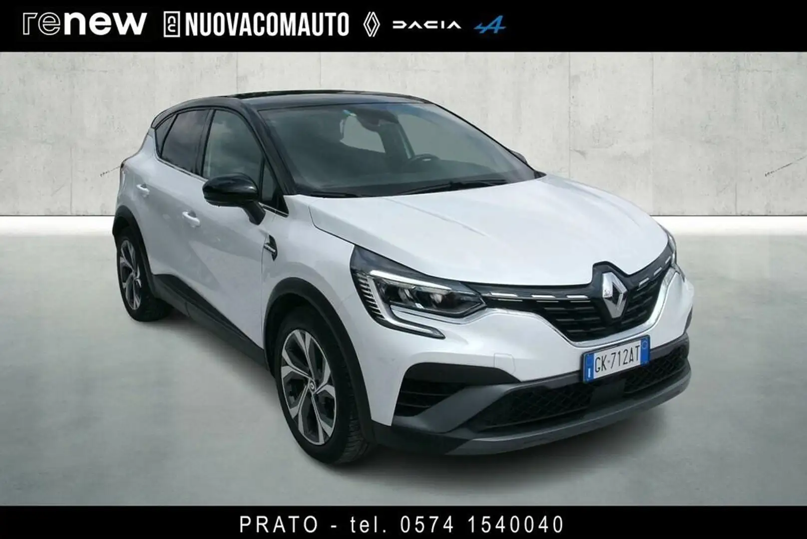 Renault Captur 1.6 hybrid RS Line E-Tech 145cv auto Bianco - 2