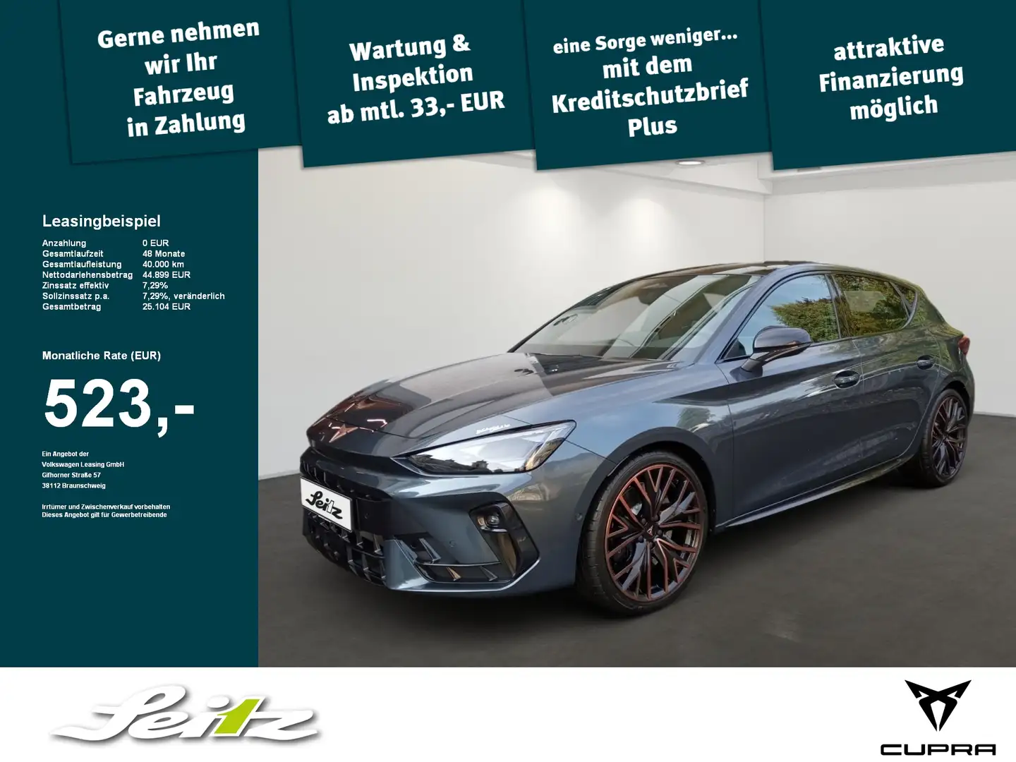 CUPRA Leon 2.0 TSI VZ *PANO*AHK*NAVI*KAMERA* Grau - 1