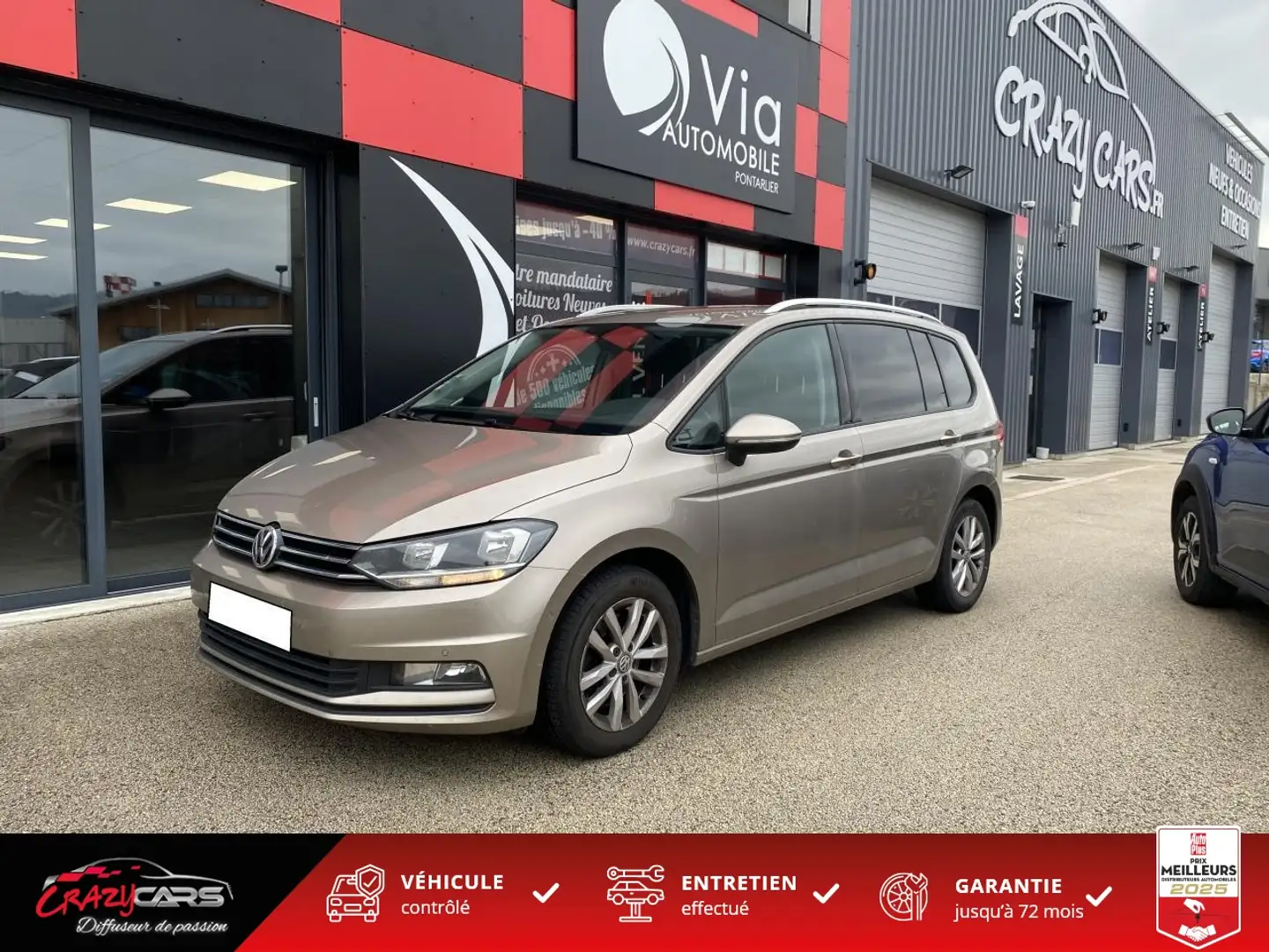 Volkswagen Touran Touran 1.6 16V TDI - 110 7pl Confortline Bej - 1