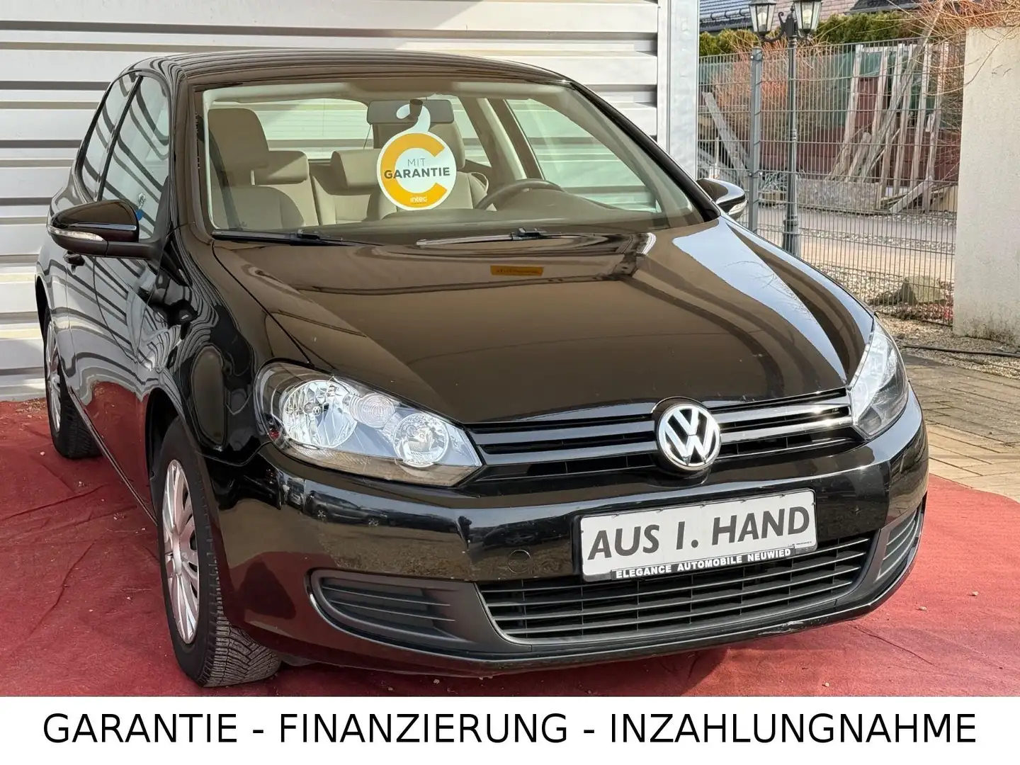 Volkswagen Golf VI 1,4/Garantie/Scheckheft/1.Hand/Rentnerfz Noir - 1