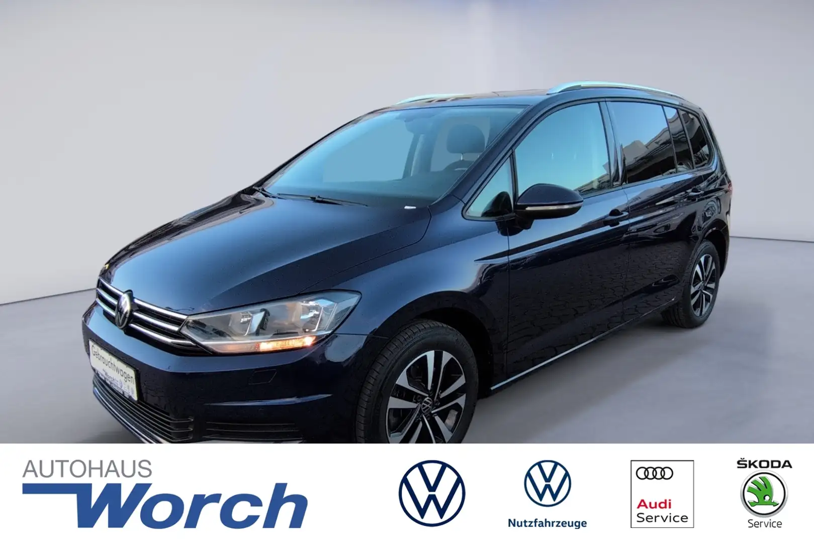 Volkswagen Touran 2.0 TDI United PANO+AHK+7SITZE Bleu - 1