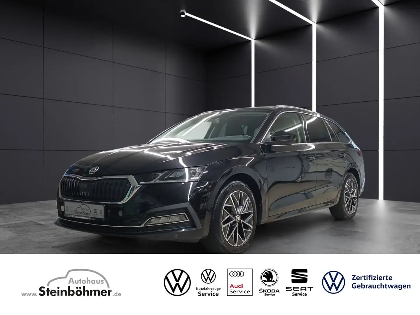 Skoda Octavia Combi Style 1.5 TSI AHK Navi ACC Style LED Noir - 1