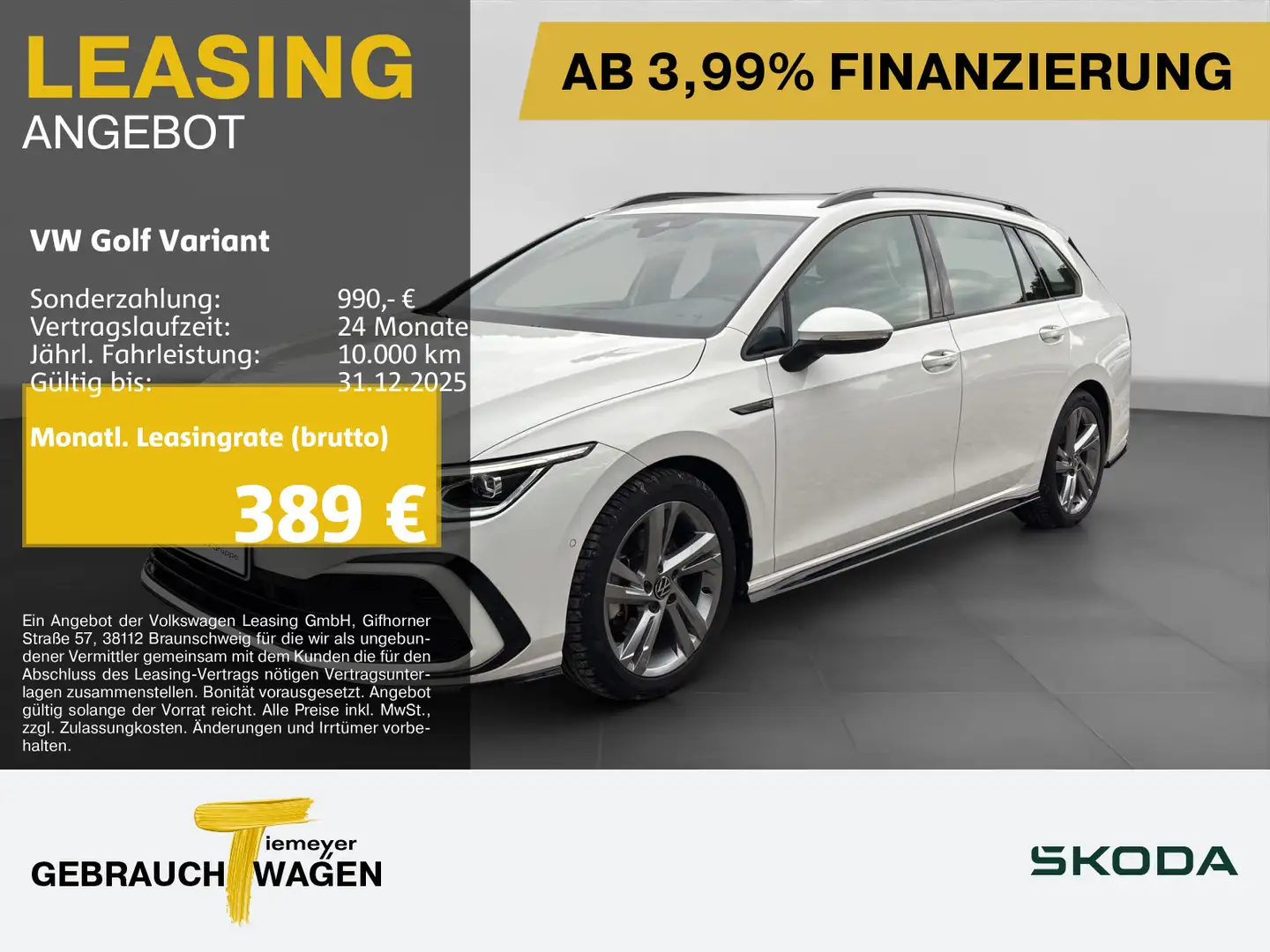 Volkswagen Golf Variant 2.0 TSI DSG R-LINE ST.HEIZ HARMAN-K Weiß - 1