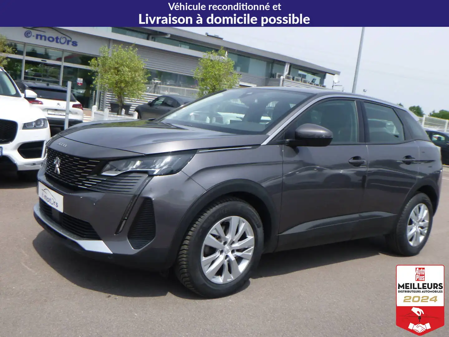 Peugeot 3008 Puretech 130 Active +GPS +Caméra Gris - 1