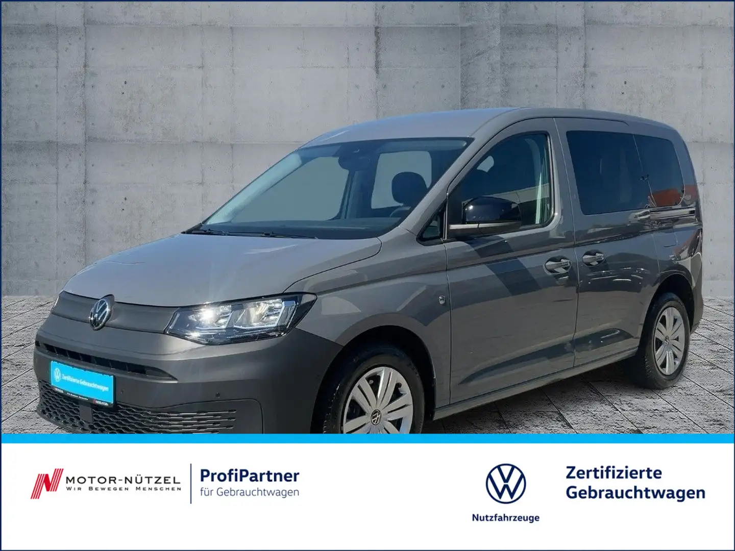 Volkswagen Caddy 1.5 TSI DSG 5JG+NAVI-VORB.+ACC+SHZ+PLA+AHK Grijs - 1