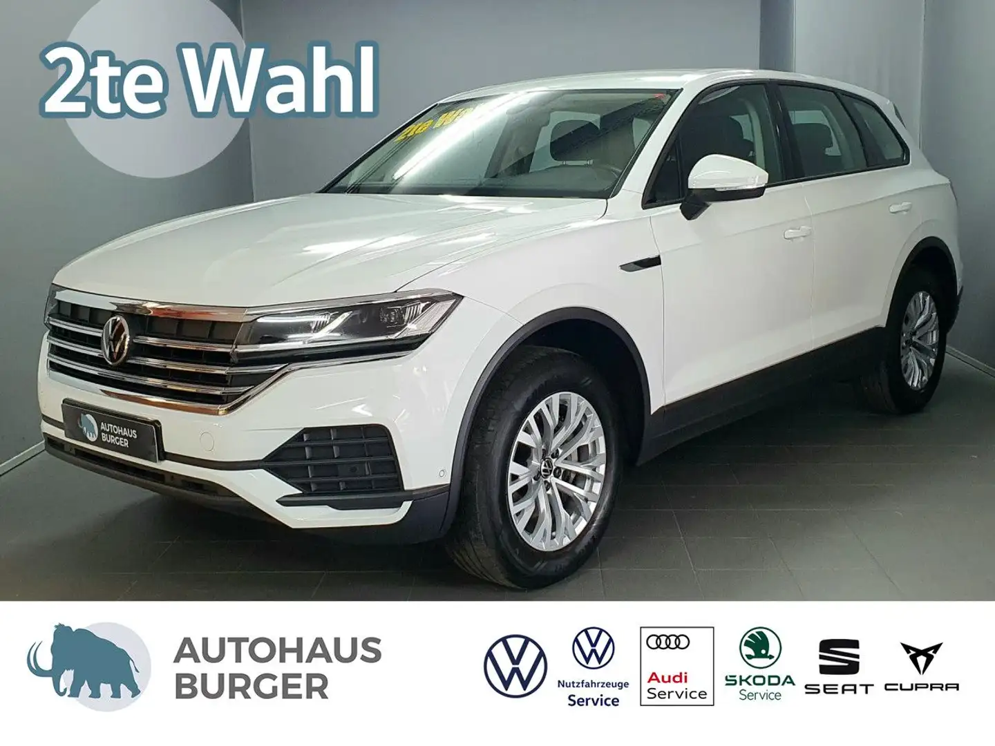 Volkswagen Touareg V6 3.0TDI 4mot. 2te Wahl/AHK/ACC/LED Navi Weiß - 1