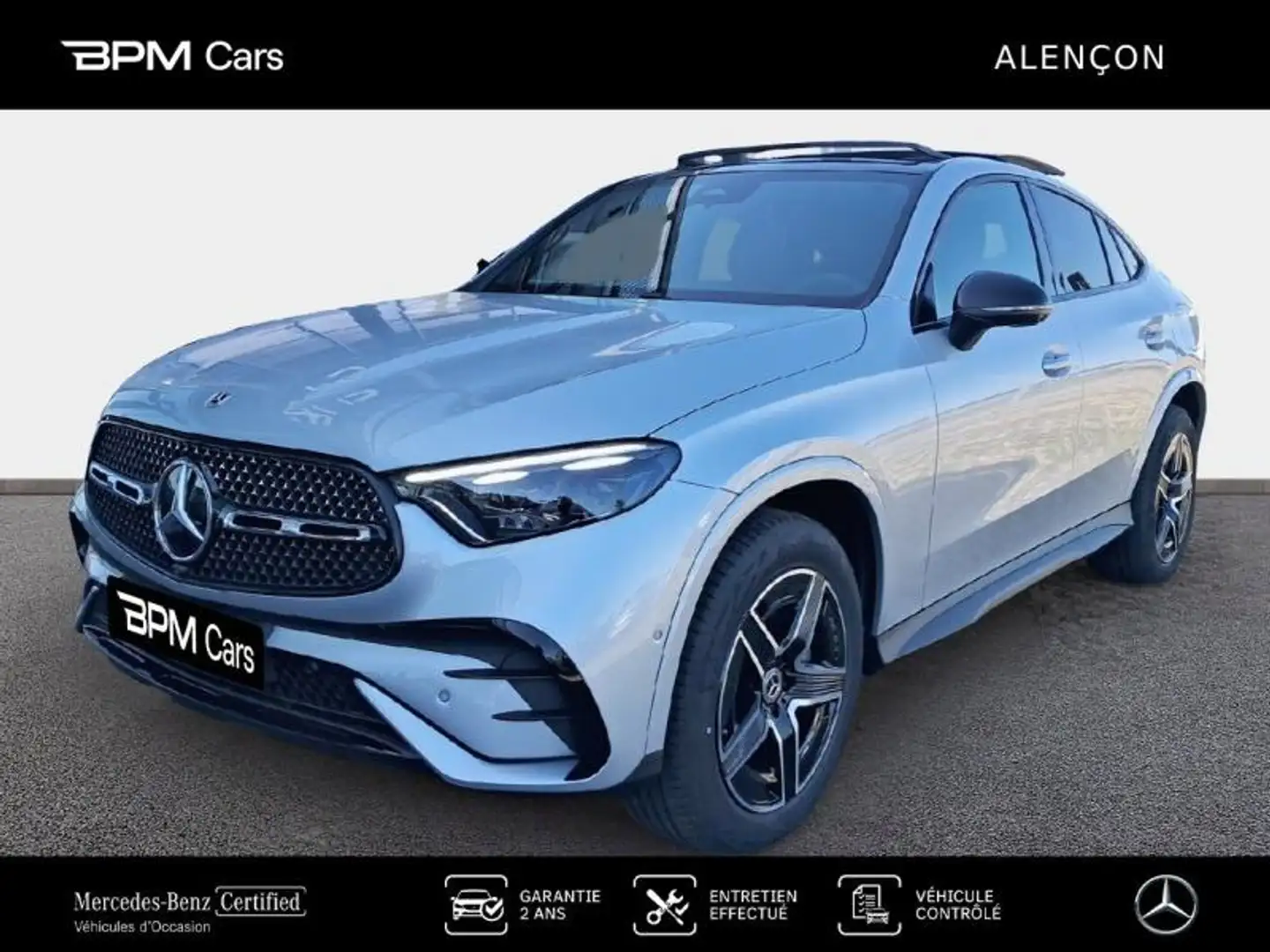 Mercedes-Benz GLC 300 300 e Hybrid 204+136ch AMG Line 4Matic 9G-Tronic Argent - 1