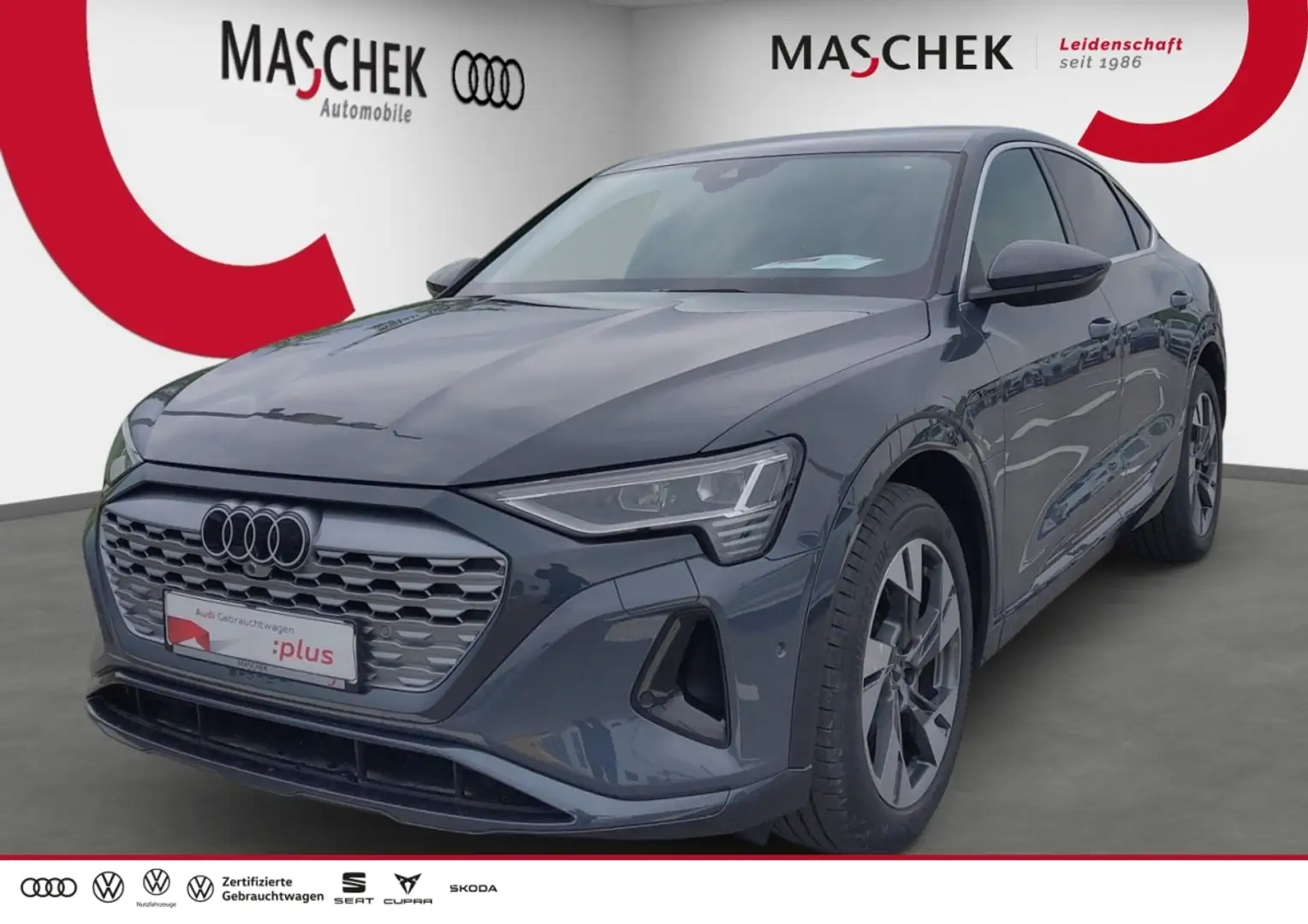 Audi Q8 e-tron Sportback  Advanced 55 AHK Head Up Matrix Ambiente Grau - 1