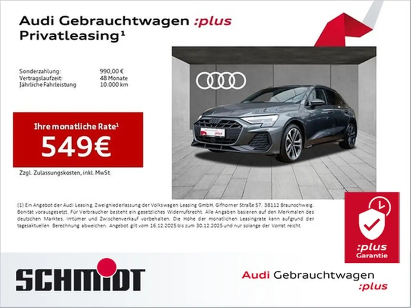 Audi A3 Sportback 40 TFSI e S line LED AHK Navi+ ACC Ka... Grau - 1